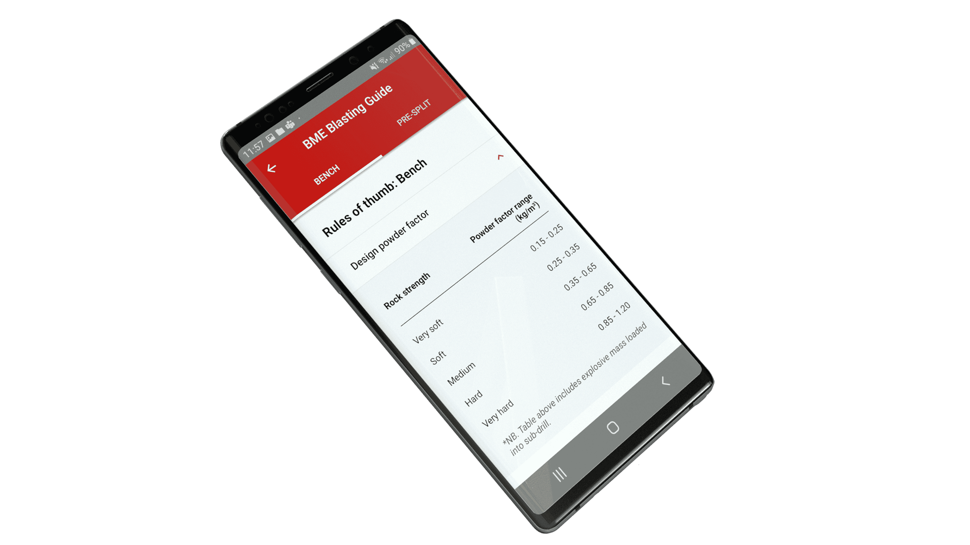 Blasting Guide App 6 BME BLASTING GUIDE APP 12 1