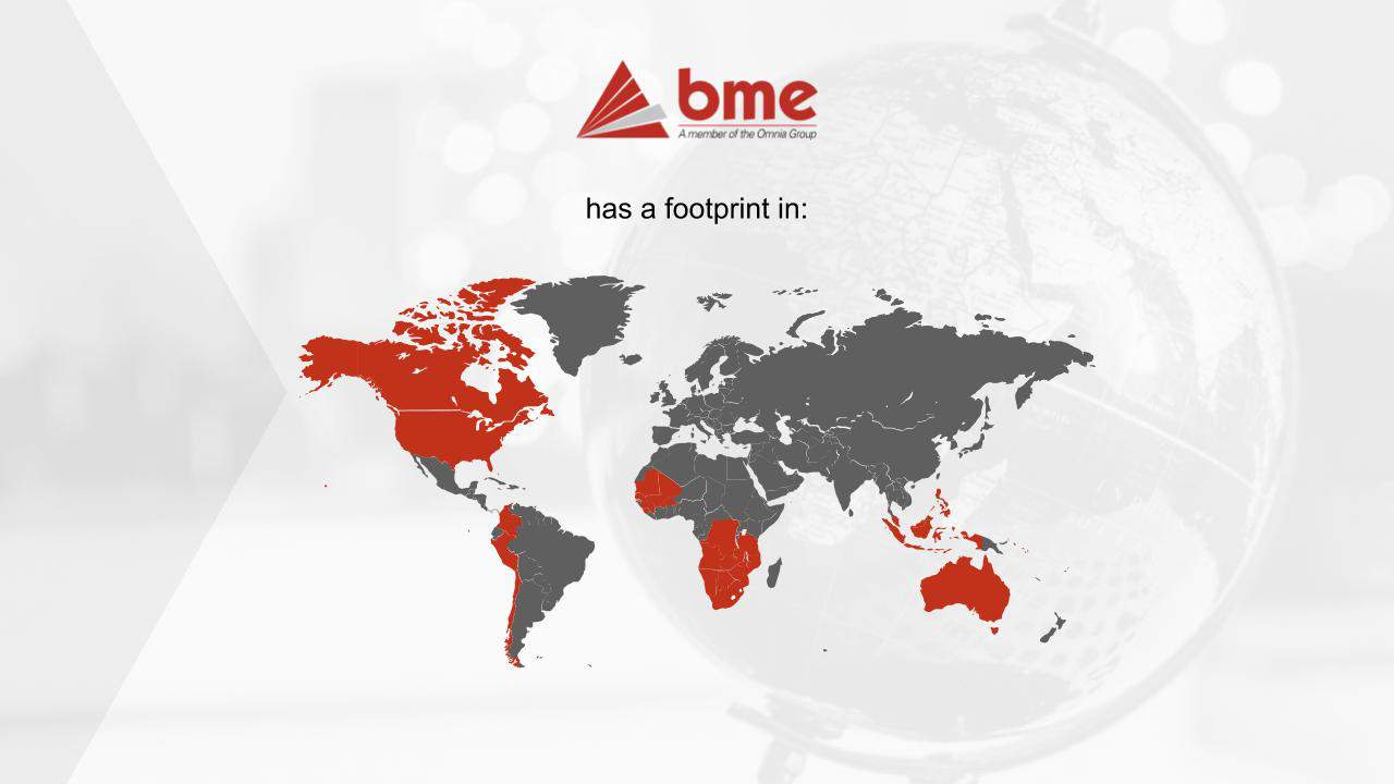 Towards electronic blasting systems 5 Global Footprint with background no text