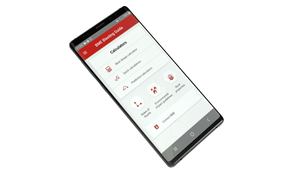 Blasting Guide App 5 BME BLASTING GUIDE APP 41 1