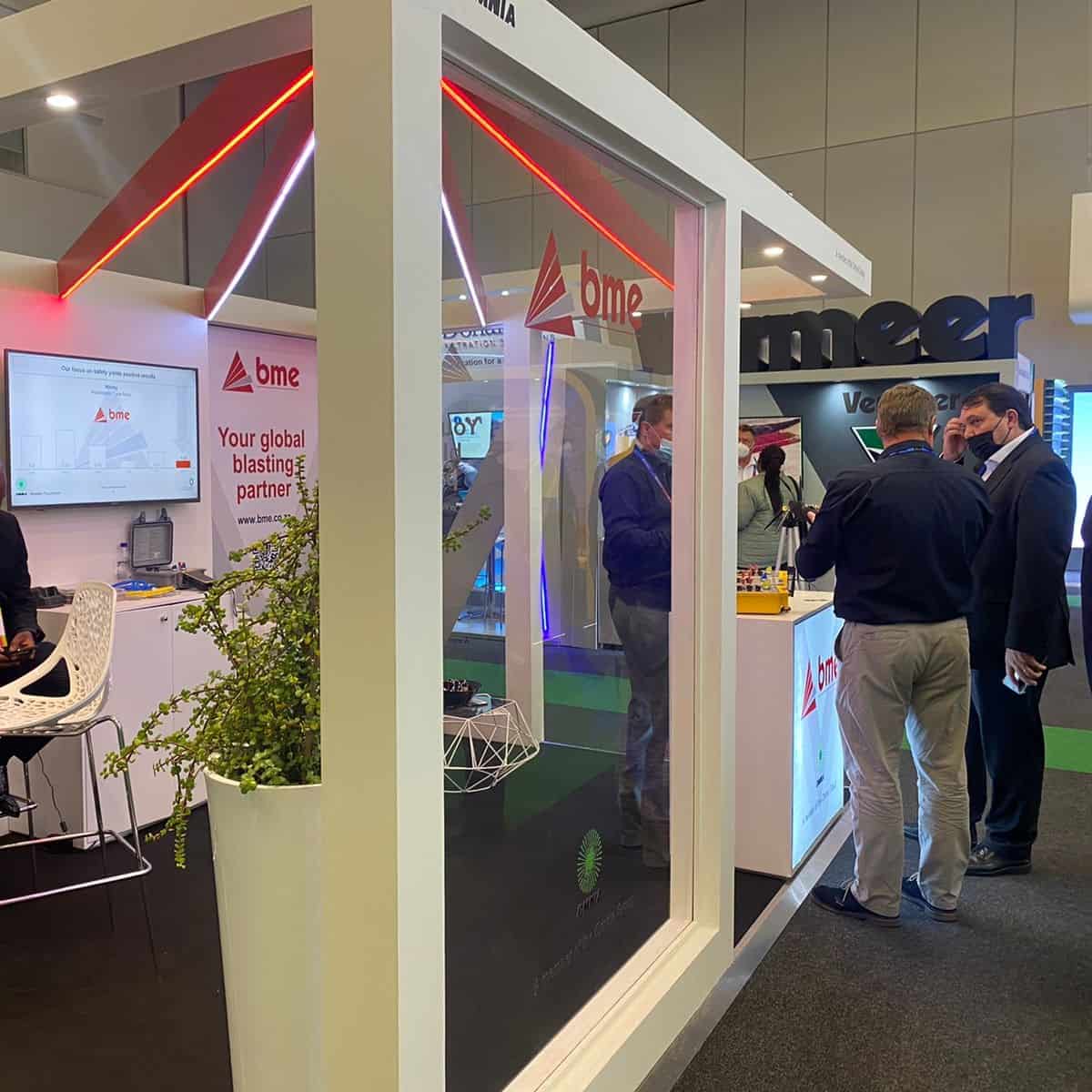 Mining in Africa key to drive change for a greener future 3 BME stand at Mining Indaba squre