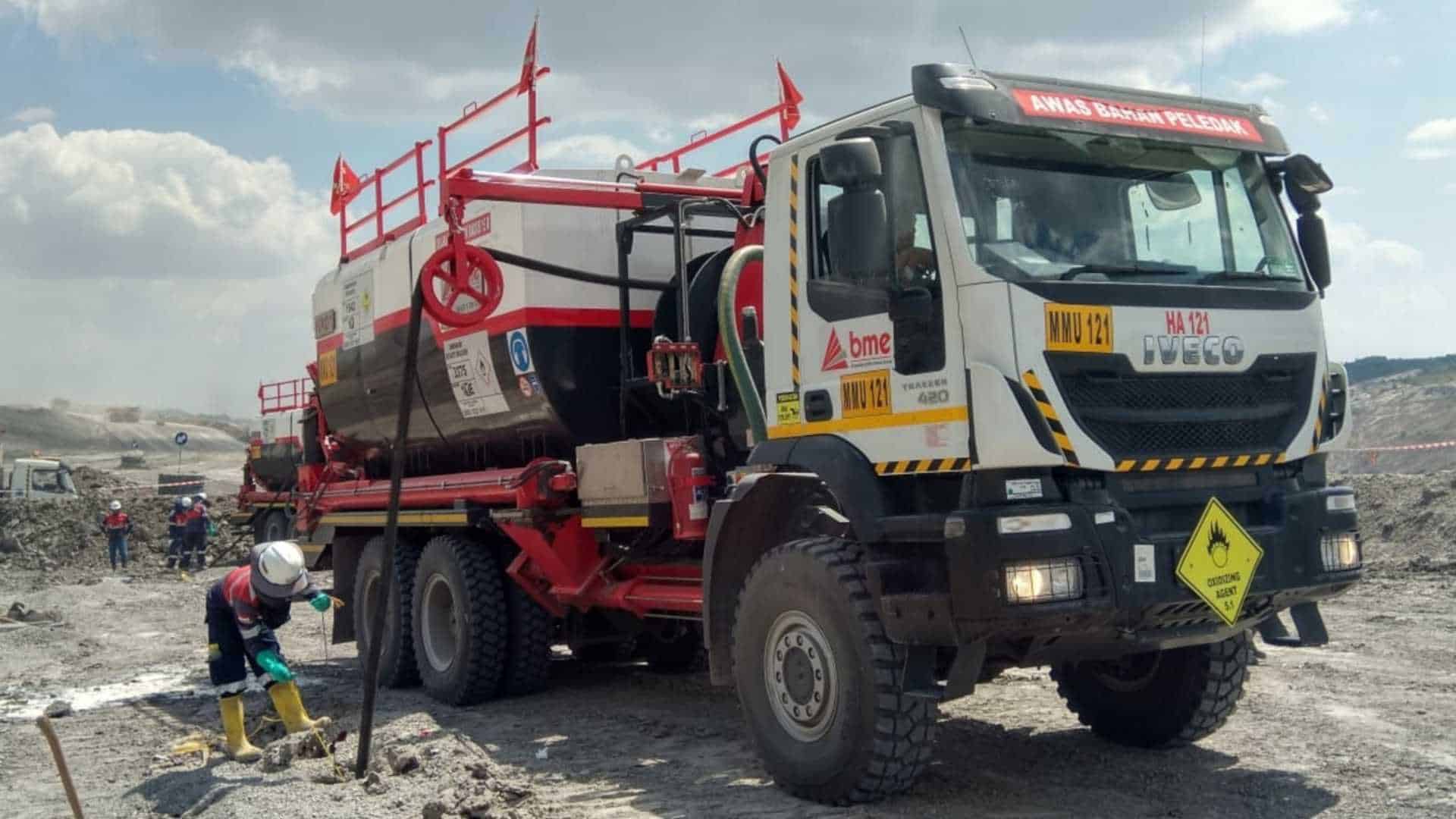 BME proving its mettle in Indonesia 2 BME Indonesia has put to work its bulk explosives delivery trucks