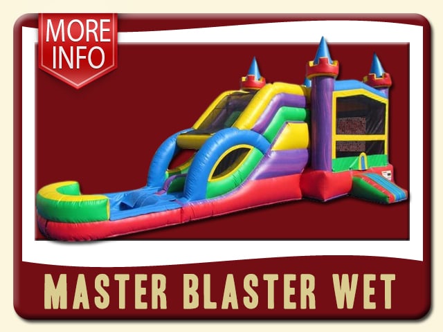 Lucky Wet Combo Jump & slide More Info - Purple, Yellow & Blue