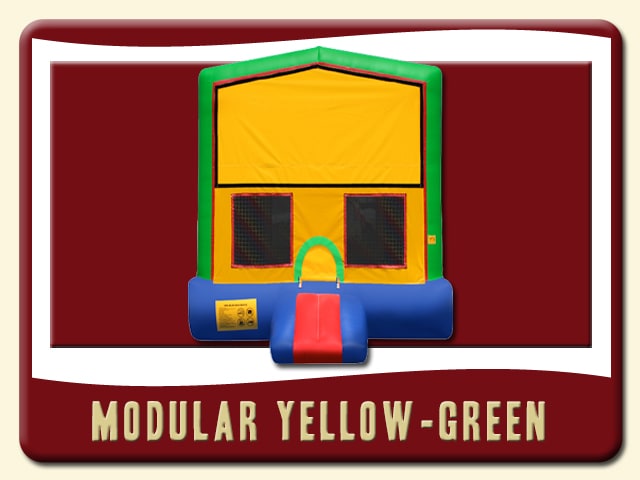 Modular Bounce house green frame & Blue bottom