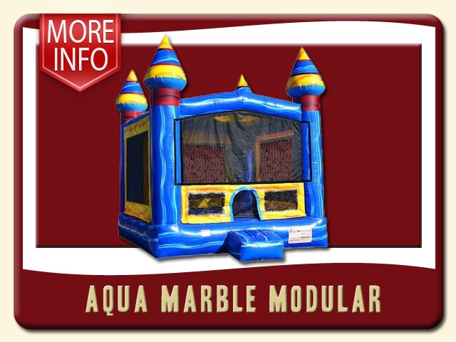 Bounce House Rental w/ Aqua Marble Vinyl Rental