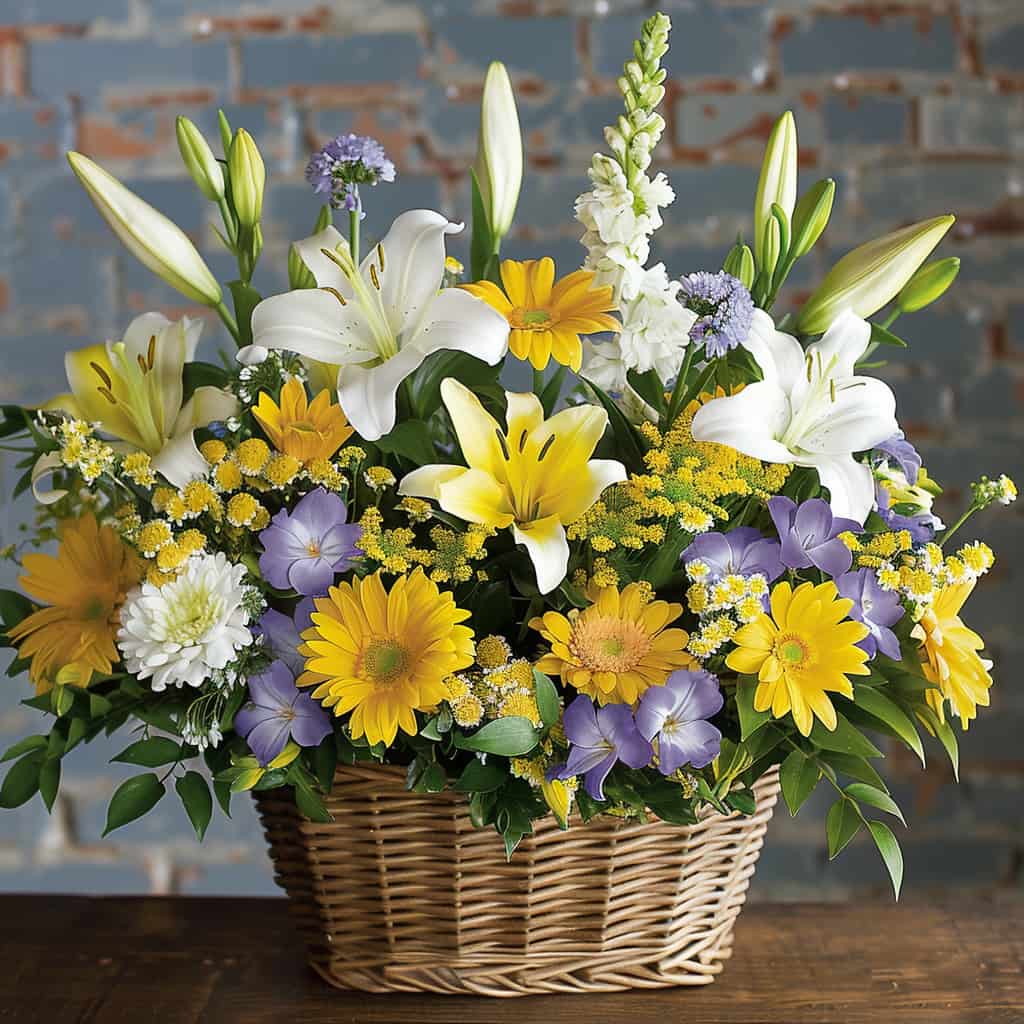 Basket of Memories Sympathy Flowers - Image 4