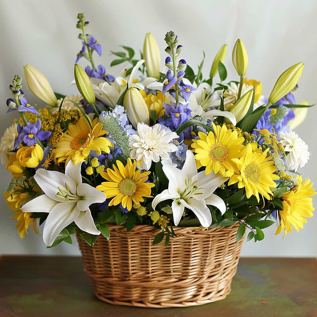 Basket of Memories Sympathy Flowers - Image 3
