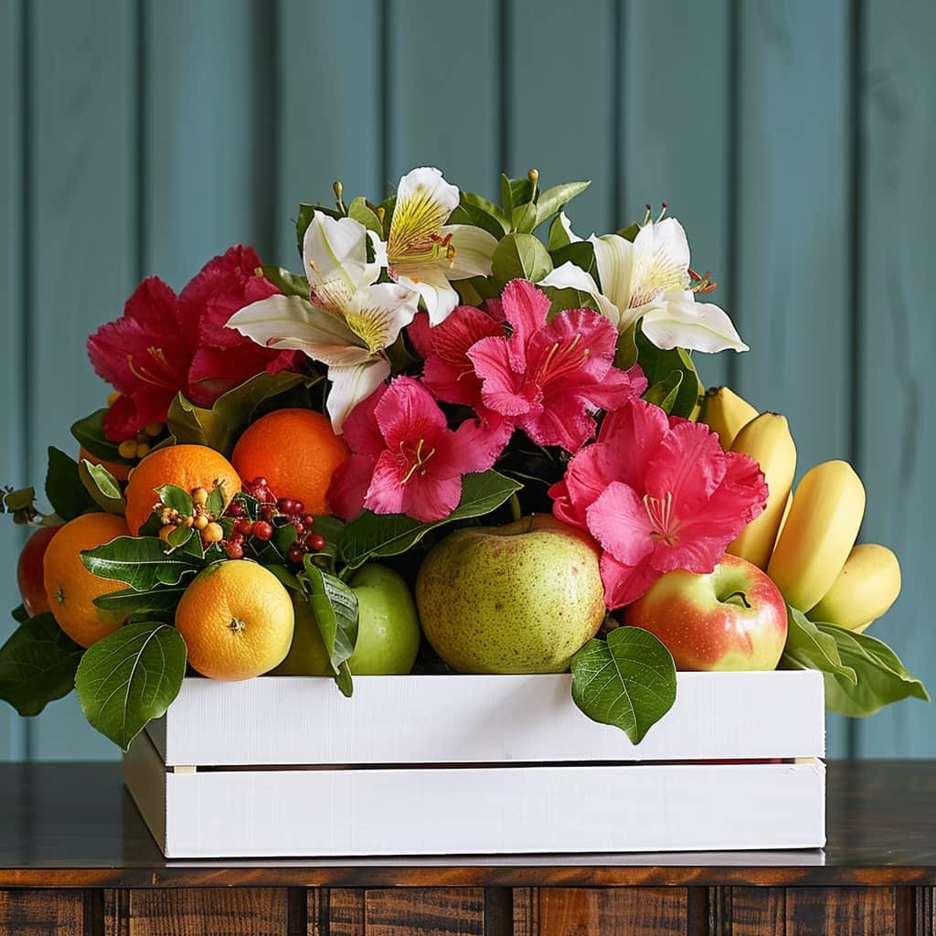 Fruit & Blooms Gift Hamper - Image 2