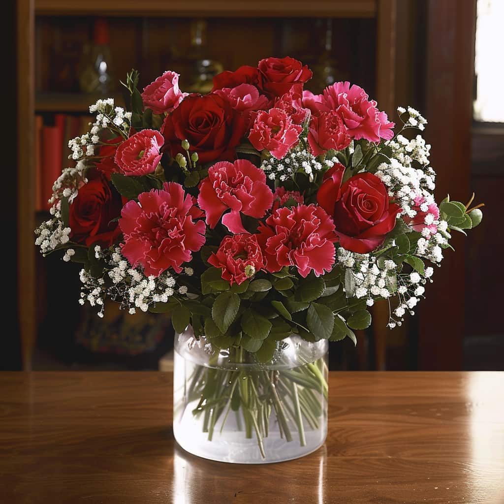 Heart of Christmas Flower Bouquet - Image 4