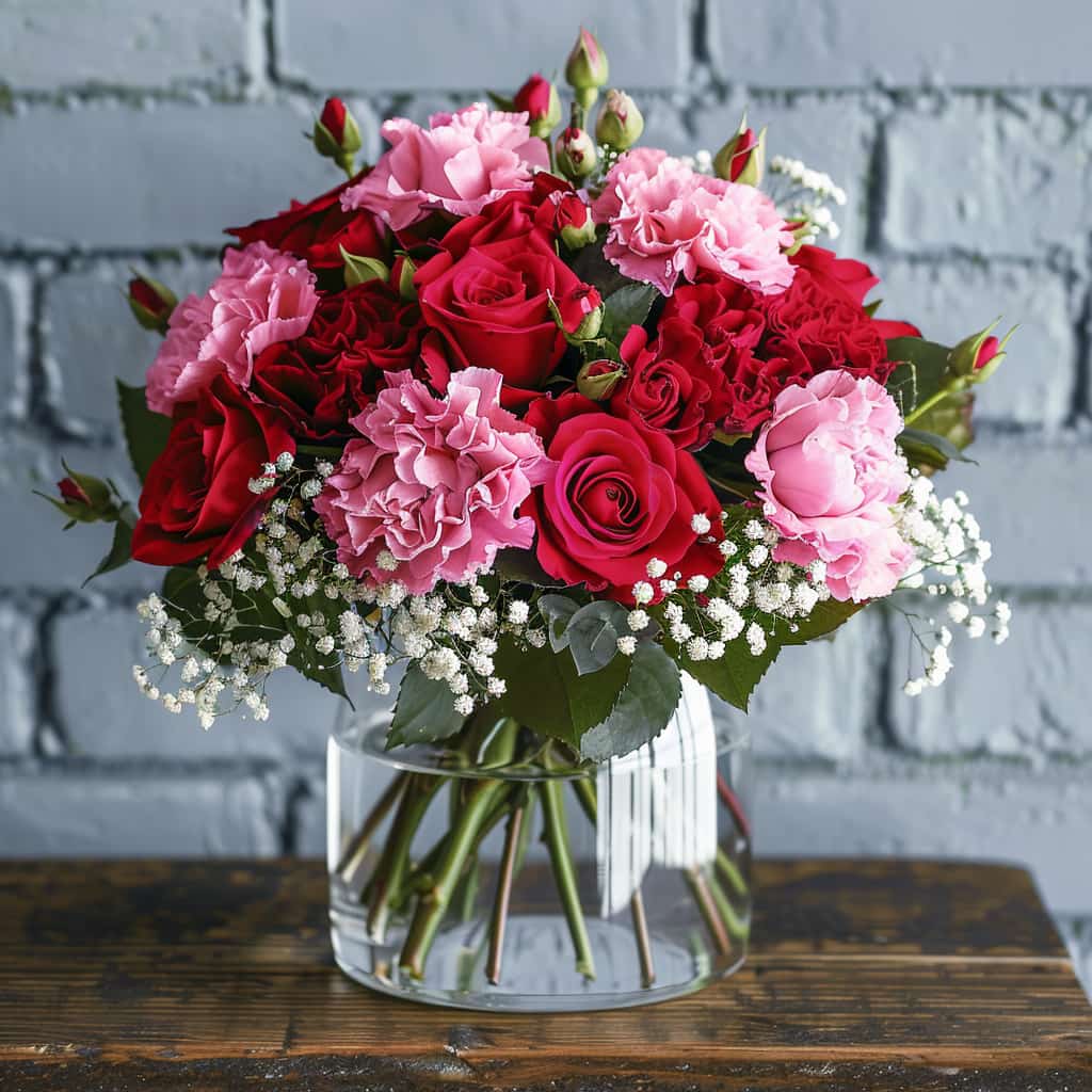Heart of Christmas Flower Bouquet - Image 3