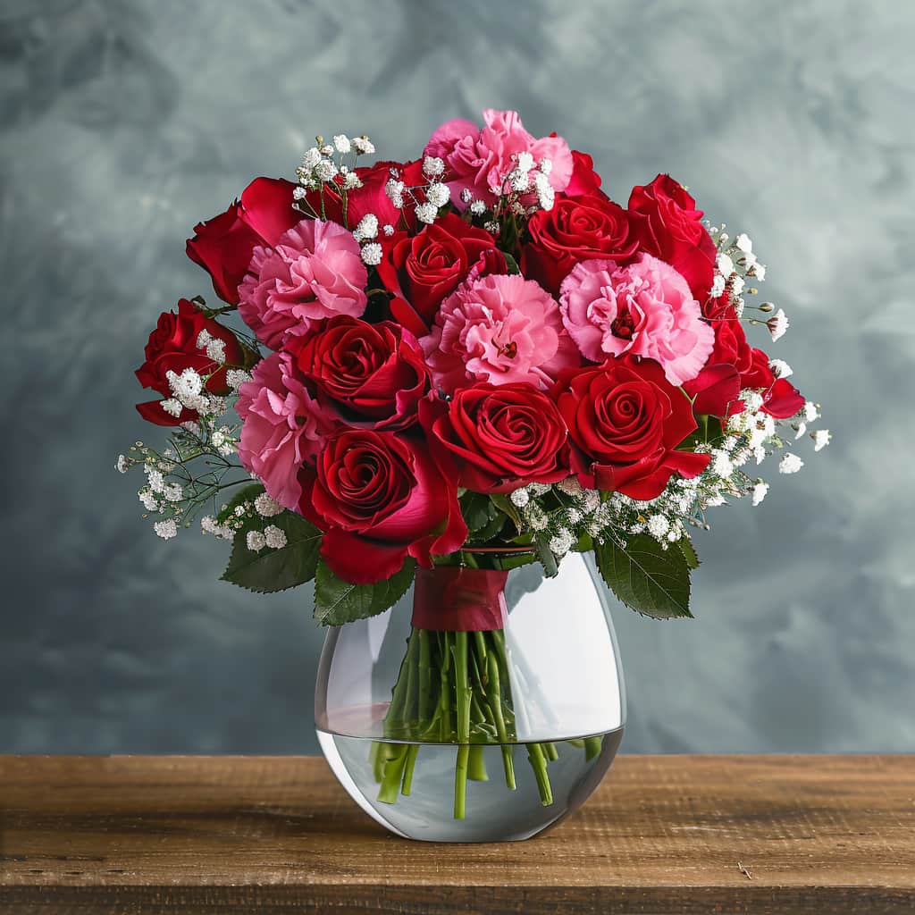 Heart of Christmas Flower Bouquet - Image 2