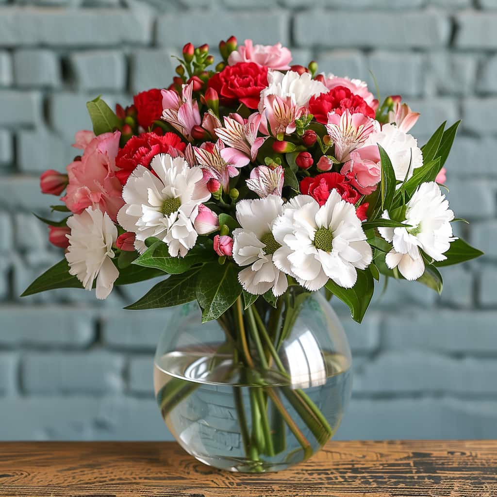 Polka Dot Flower Arrangement - Image 4