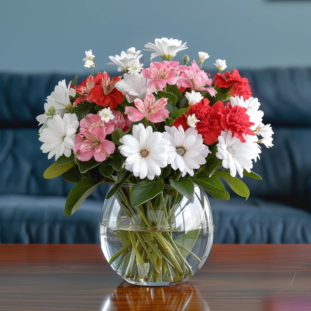 Polka Dot Flower Arrangement - Image 2