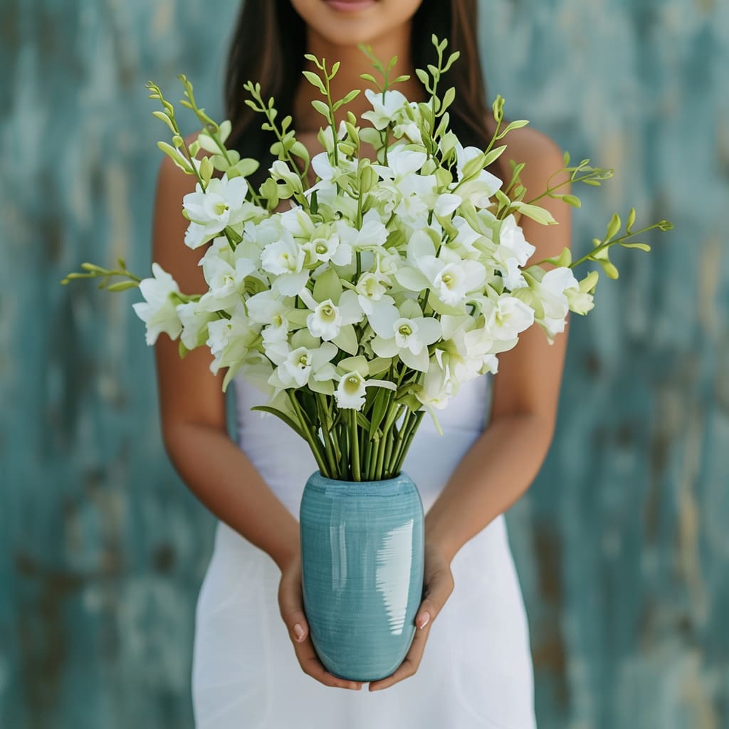 Absolute Serenity Flower Arrangement - Image 5
