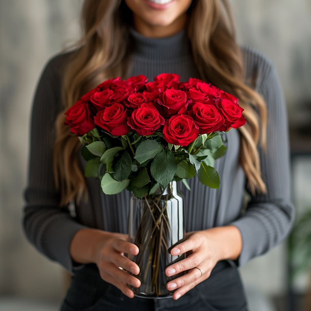 Beautiful Love Vase Arrangement - Image 3