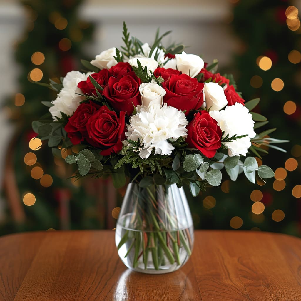 Hugs at Christmas Flower Arrangement - Image 4