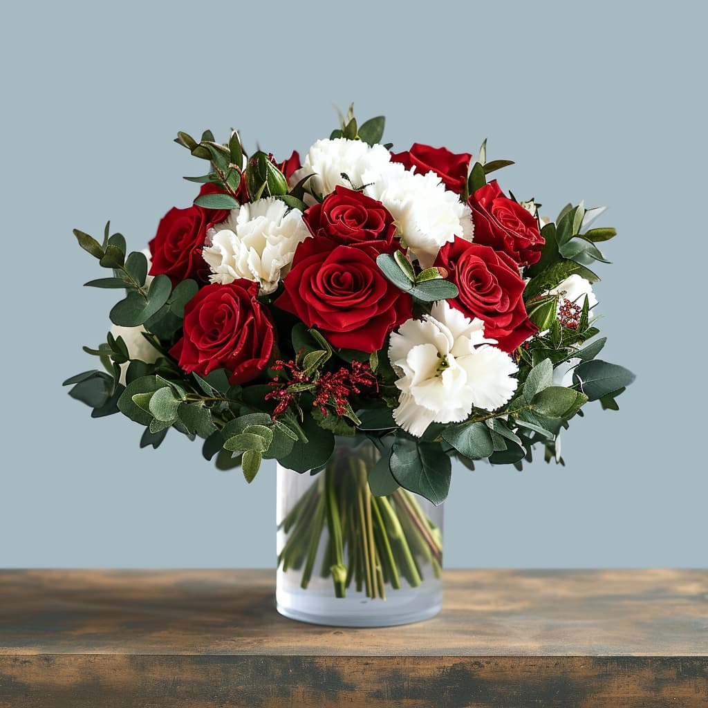 Hugs at Christmas Flower Arrangement - Image 3