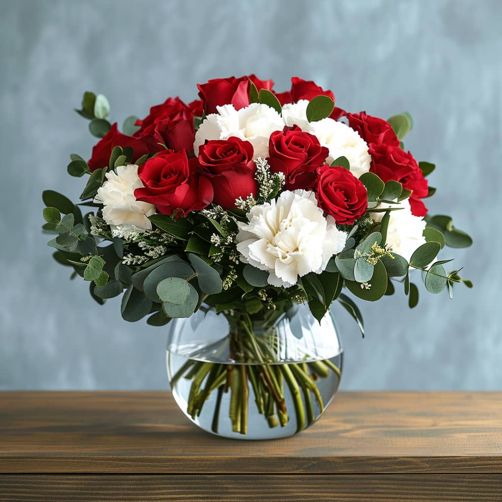 Hugs at Christmas Flower Arrangement - Image 2