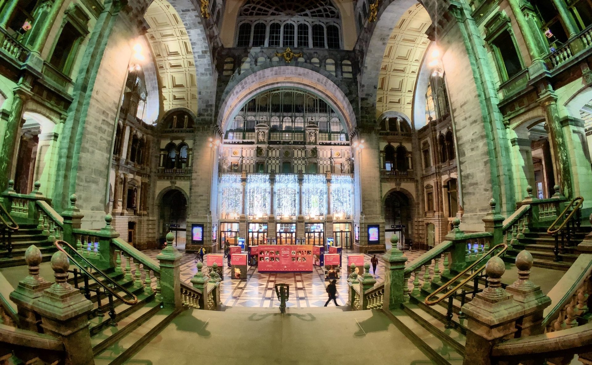 Antwerp Central Railway Station, shot on iPhone X using the New 14mm Moment Fisheye on Procamera HDR app, no post processing