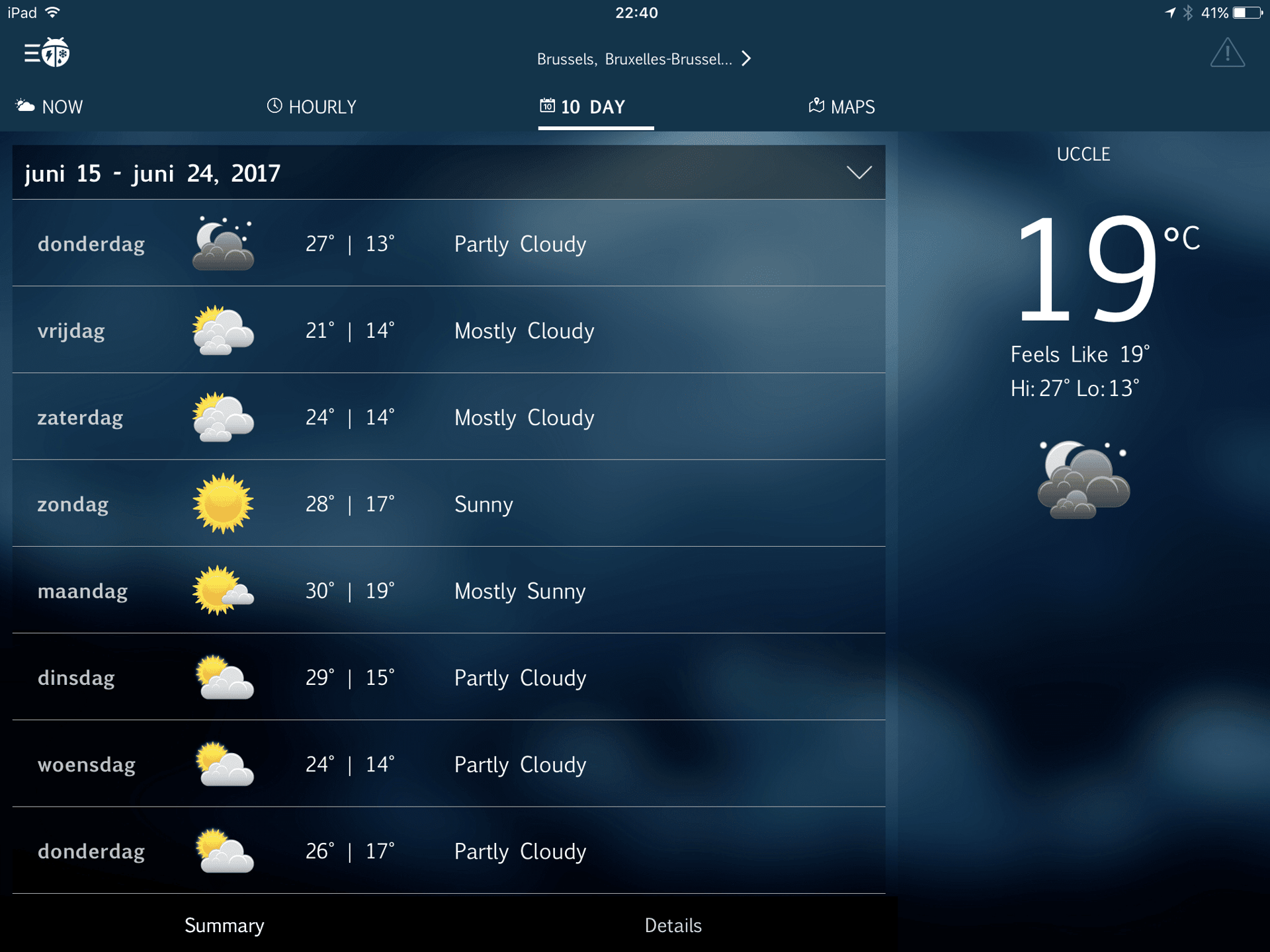 WeatherBug iPhone and iPad app