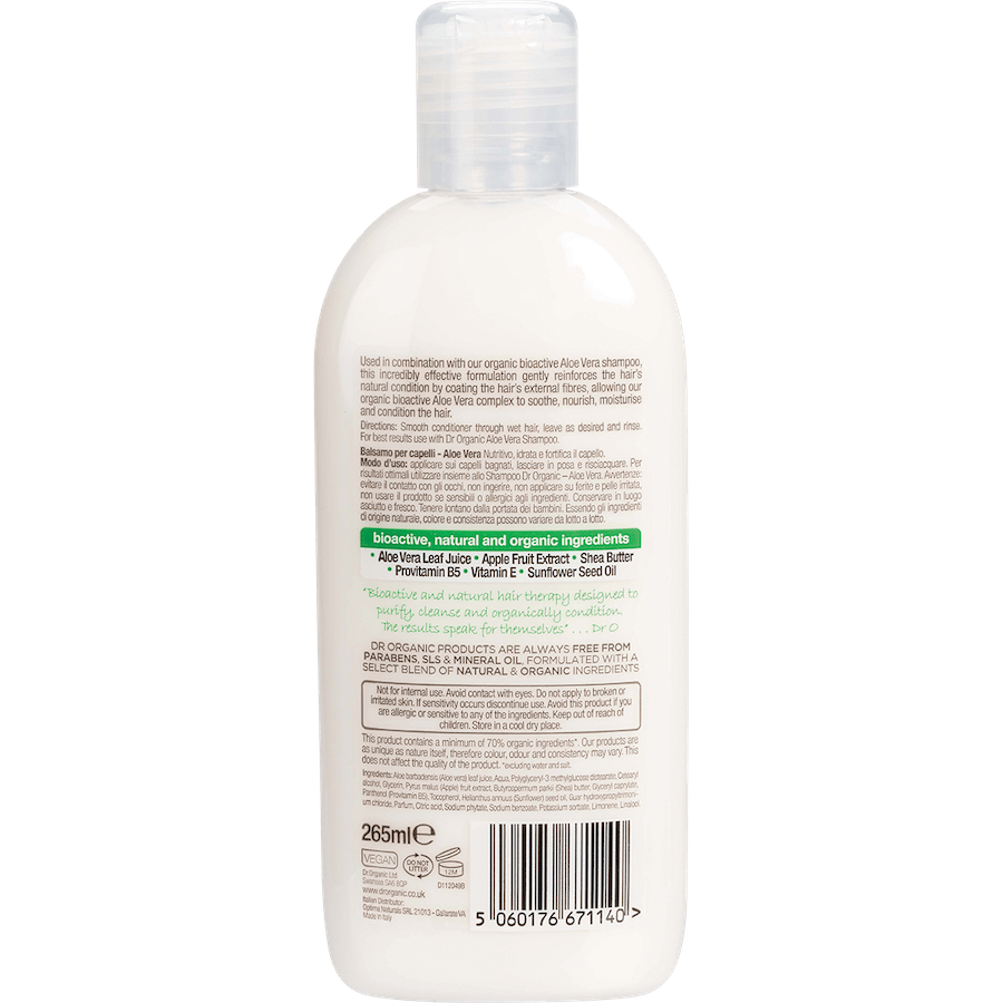 dr. organic aloe vera conditioner 265ml