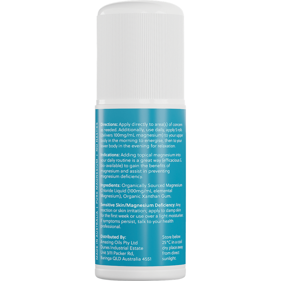 amazing oils magnesium daily gel roll on 60ml