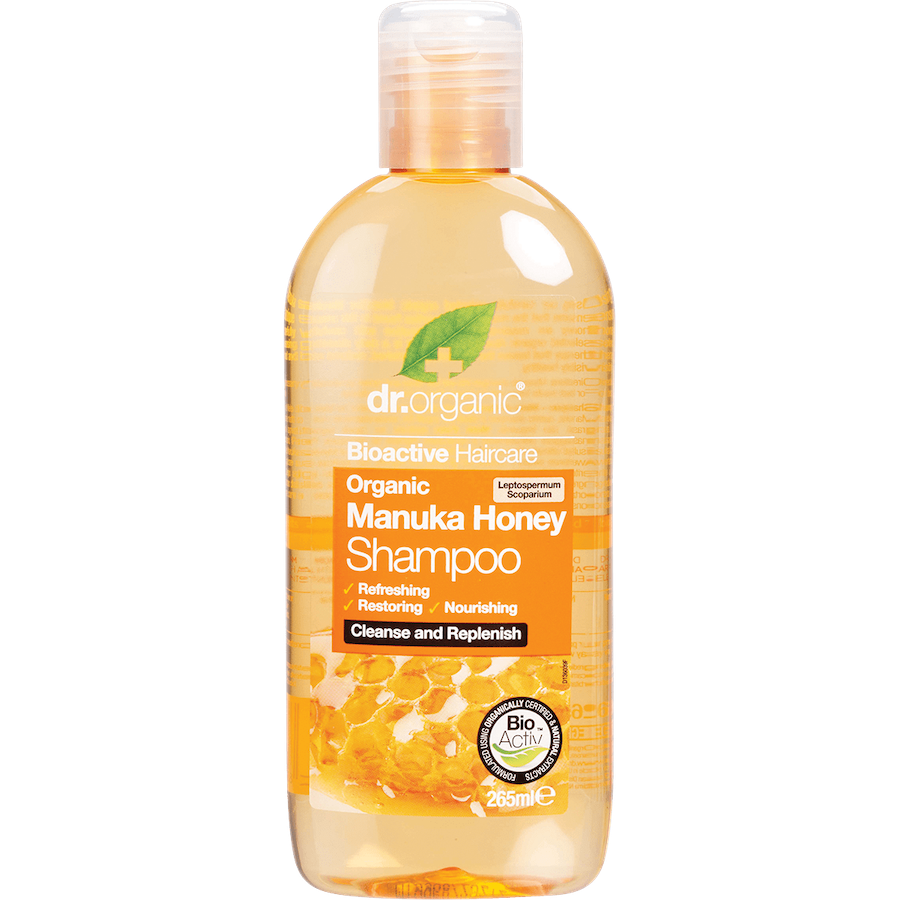 dr. organic manuka honey shampoo 265ml