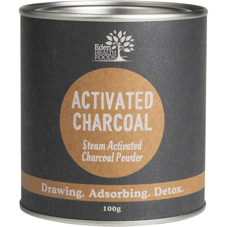 eden health foods steamed activated charcoal 100g