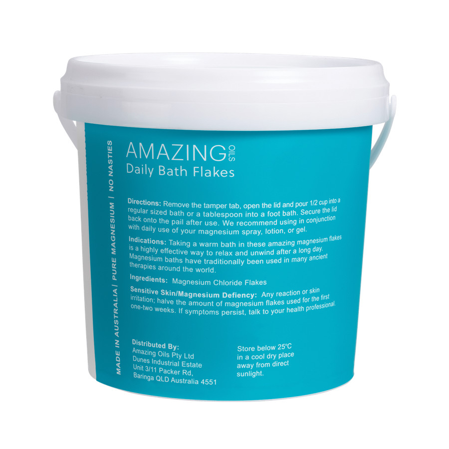 amazing oils magnesium daily bath flakes 2kg