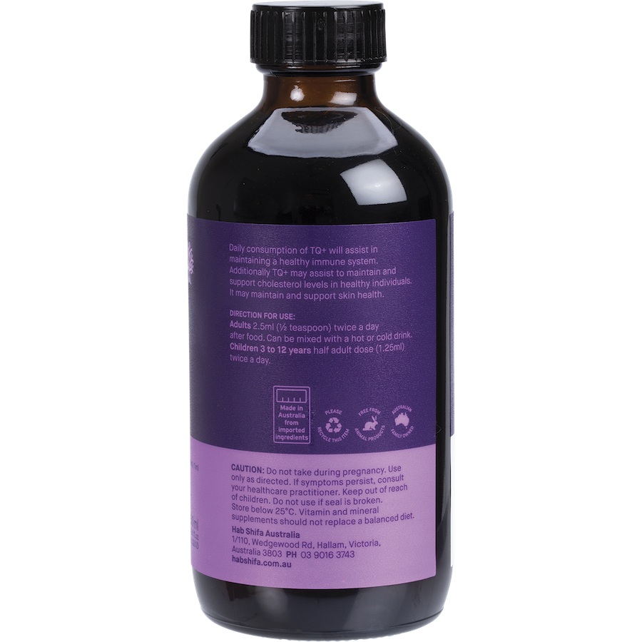 hab shifa tq+ organic black seed oil 250ml