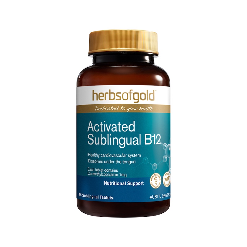 Herbs of Gold Activated Sublingual B12 75tabs
