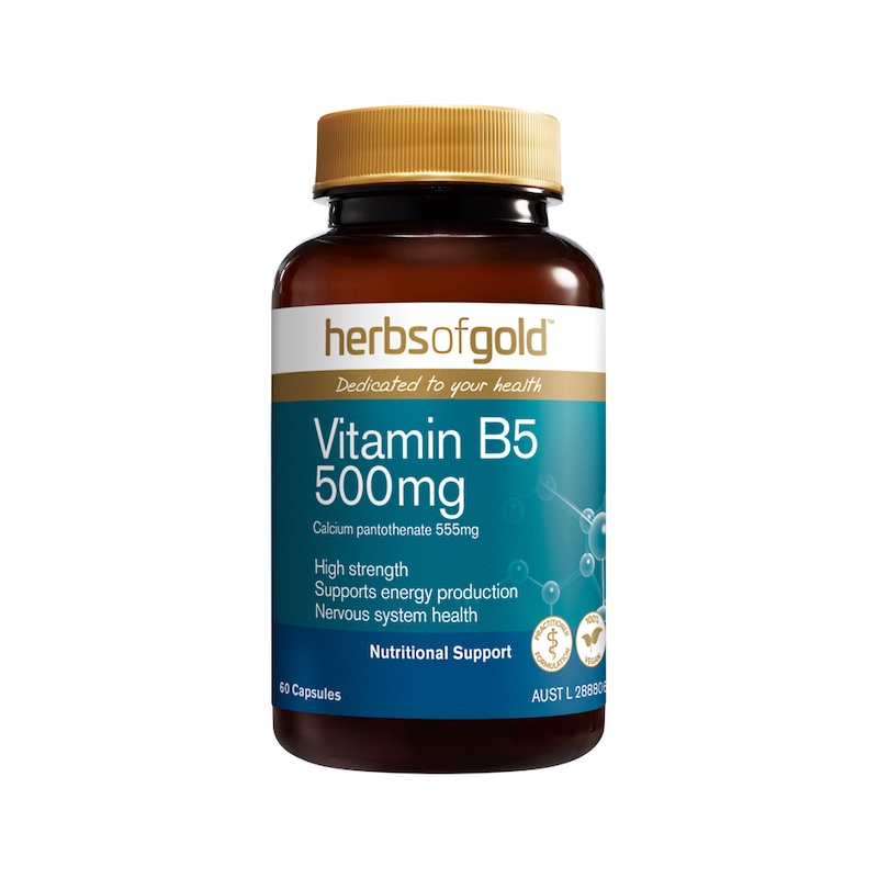 Herbs of Gold Vitamin B5 500mg 60caps