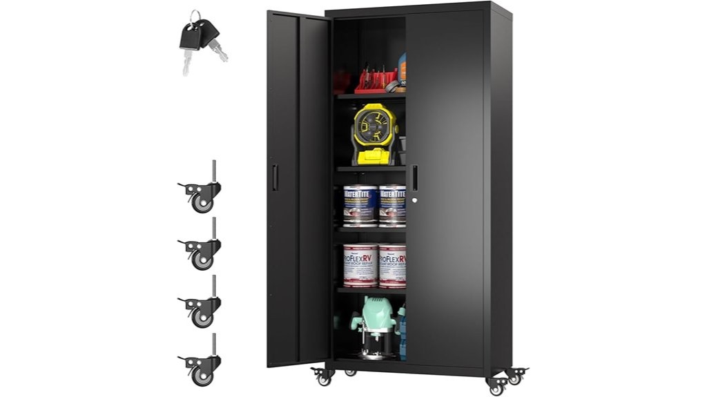 73 H Metal Storage Cabinet Review 1 durable metal storage cabinet