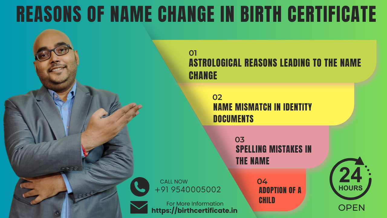Reasons for Name Change in Birth Certificate in Karnataka