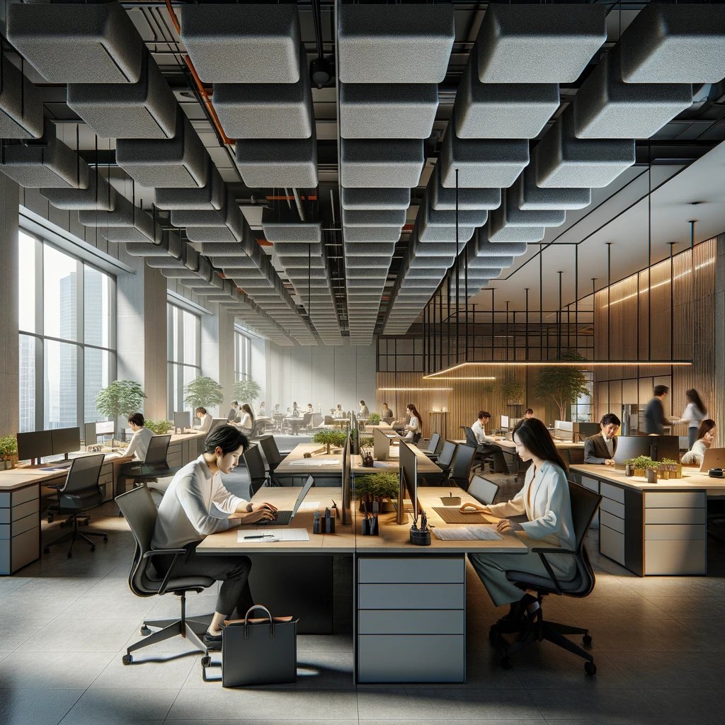 תקרה אקוסטית למשרד