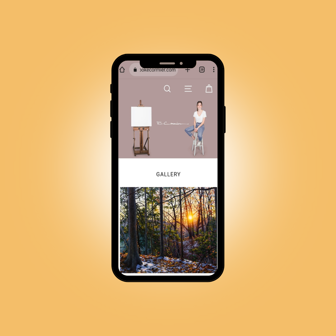 Brooke Cormier Art Gallery Website