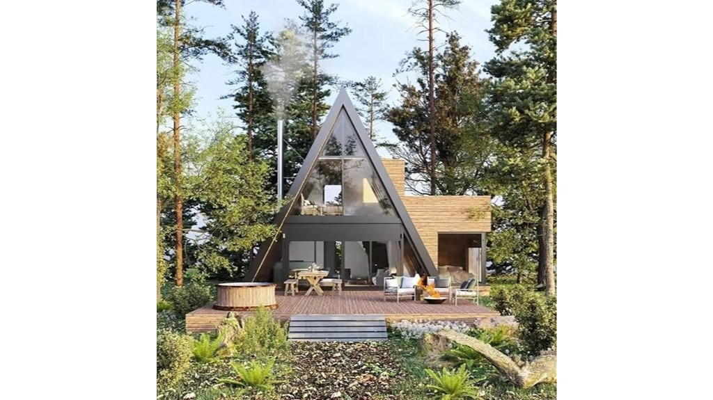 luxury modular glass house