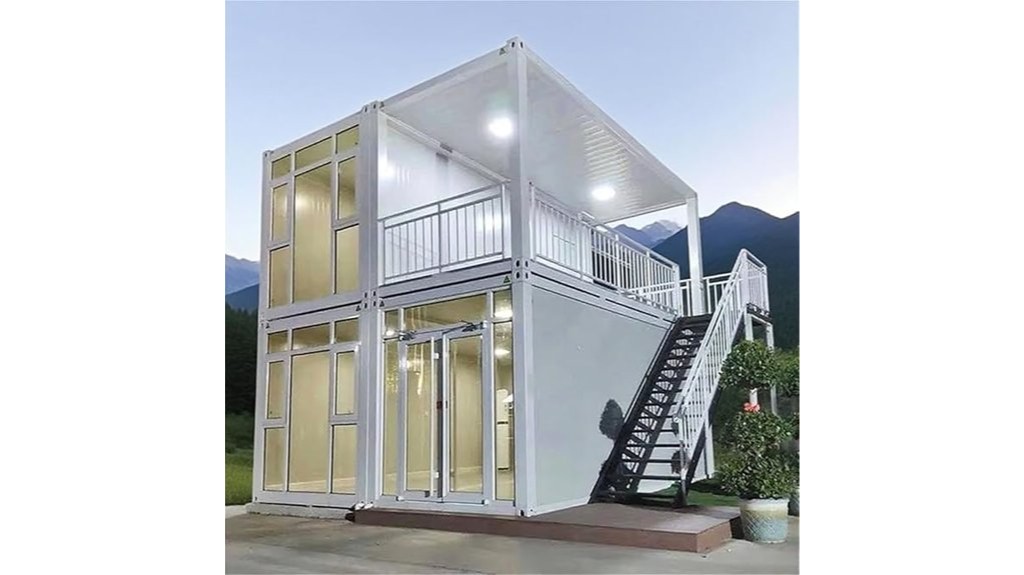 luxury two story container home