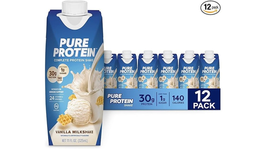 vanilla protein shake pack