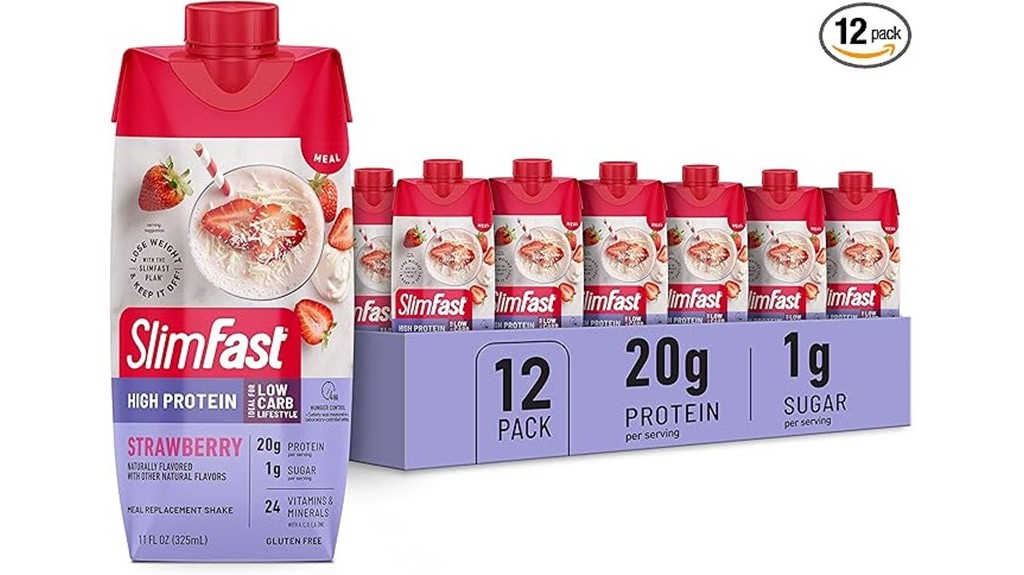 strawberry protein meal shakes