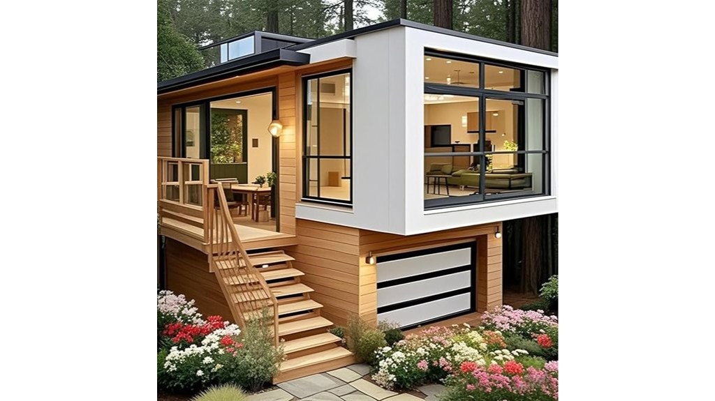 modular glass tiny home