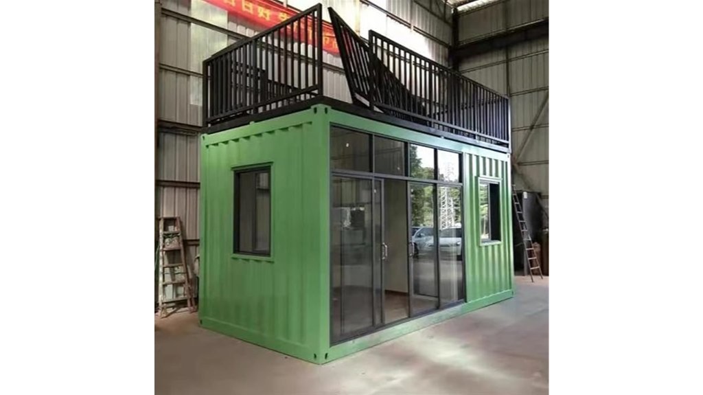 mobile villa glass office