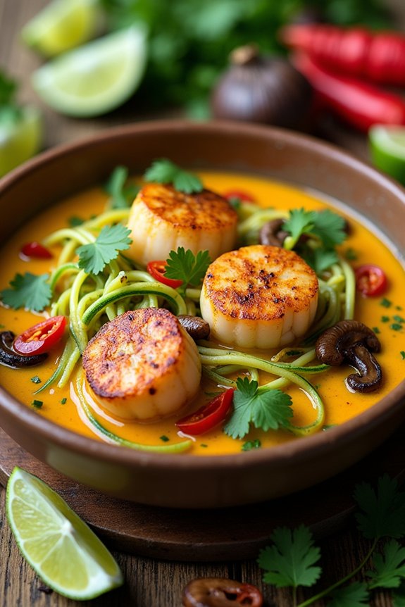keto scallop curry recipe