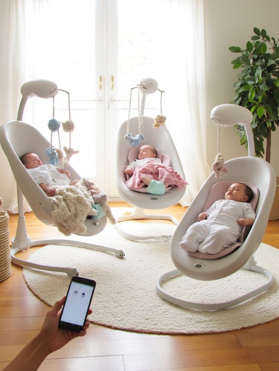 3 Best App Controlled Smart Baby Swings. Smart Baby Swings & Bouncers