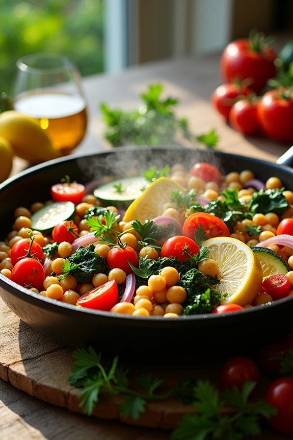 quick healthy mediterranean skillet