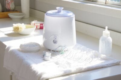 cleaning bottle sterilizers effectively