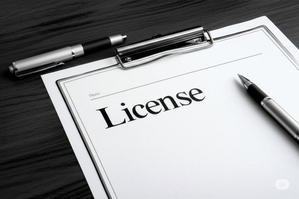 Харанхуй ширээн дээр "Тусгай зөвшөөрөл" гэсэн бичиг баримтыг хадгалсан санах ой. Үзэг цаасан дээр хэвтэж, өөр нэг үзэг ойролцоо байх нь тусгай авах процесс эхлэхэд бэлэн байгааг харуулж байна. - Business.MN