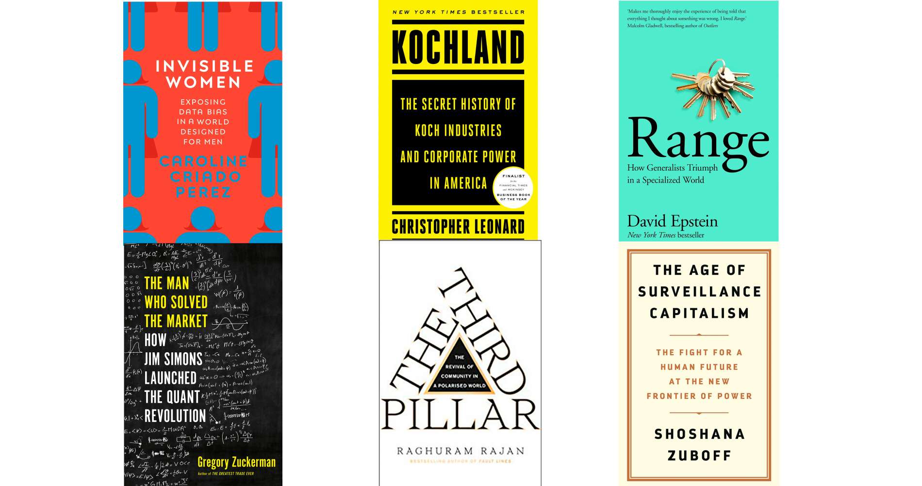 Зургаан номын цуглуулгад янз бүрийн гарчиг, зохиолчид багтсан бөгөөд үүнд ухаалаг энтрепренер болон бизнесийн стратегийг сонирхдог хүмүүст зориулсан уншсан ном багтсан болно. - Business.MN