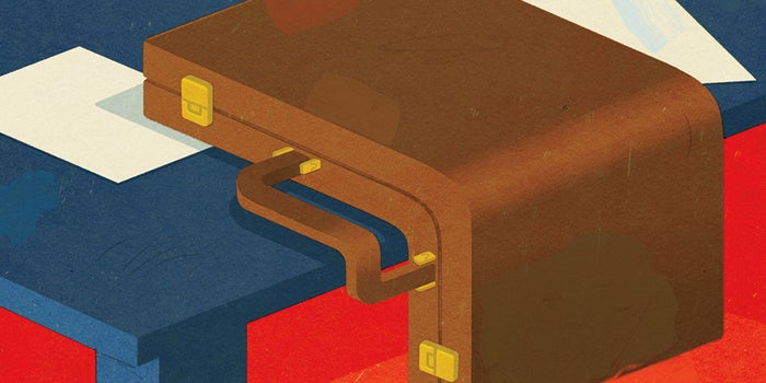 Цэнхэр, улаан өнгийн ширээн дээр алтан тэврэлт, бариултай бор цүнх хэвтэж байгаа нь амбицтай энтрепренерийн өнгөлсөн хэв маягийг илэрхийлдэг. - Business.MN