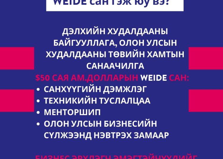 WEIDE сан. Тэтгэлэг