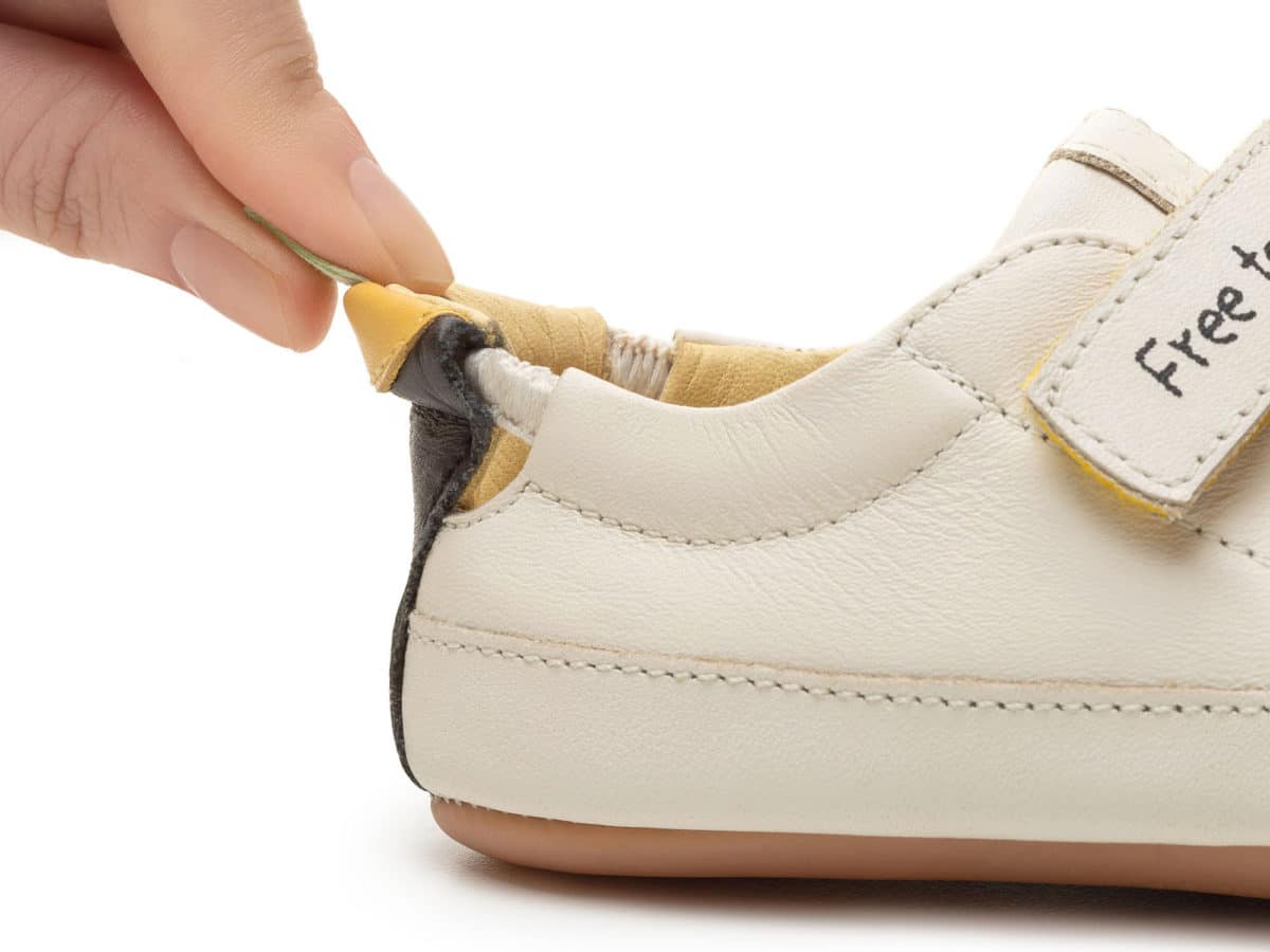 Tip Toey Joey - Bossy Play / White with Yellow Velcro - Image 4